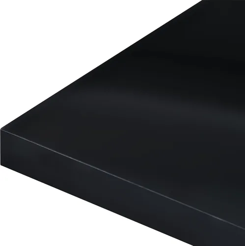 Vista 7 de Elegante mesa auxiliar LED para sala de estar, mesa central rectangular de madera de alto brillo con luz LED de 16 colores, moderna mesa de café