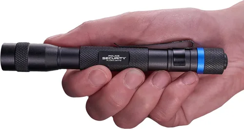 Vista 3 de Police Security Inspector - Linterna LED de bolsillo, brillante de 120 lúmenes, mini luz de mano con clip para cinturón, compacta, resistente a