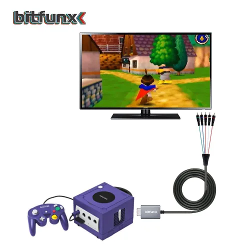 Vista 5 de Cable de componente para video componente Gamecube 5RCA YPbPr para Nintendo Gamecube NGC salida AV digital