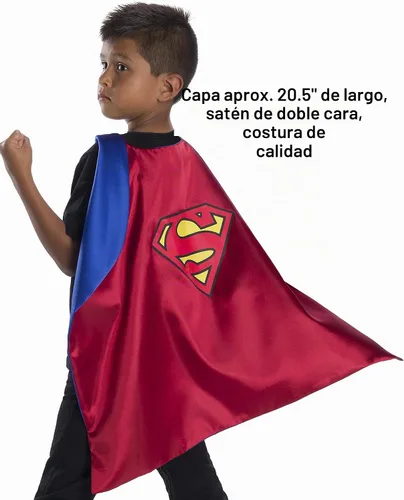 Vista 7 de Rubies Juego de capa de superhéroe exclusivo de Amazon con licencia oficial de DC Comics, surtido de 4 capas, 3 máscaras y 1 pieza en el pecho