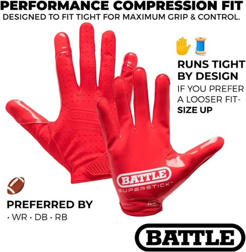 Vista 5 de Battle Guantes deportivos con receptor de velocidad Doom Blanco