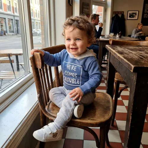Vista 2 de Conjunto de ropa de otoño e invierno para bebé y niño, sudadera larga con capucha y pantalones para niños pequeños, 6, 12, 18, 24 meses, 2T Adorable