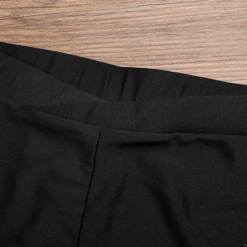 Vista 7 de TiaoBug Conjunto de leotardo de gimnasia de manga larga para niñas y niñas con pantalones cortos