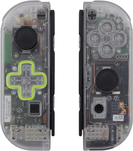Vista 4 de eXtremeRate - Placa trasera para consola Nintendo Switch carcasa NS Joycon versión D-Pad con botones completos carcasa de repuesto para Nintendo