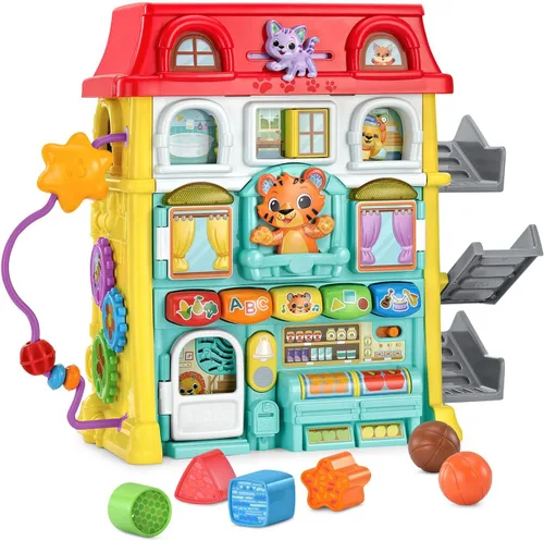 Vista 4 de VTech Juguete de exploración para niños pequeños de la ciudad de actividades arriba y abajo
