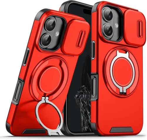Vista 67 de Dteck Funda para iPhone 16 de 6.1 pulgadas 2024, funda de piel sintética con cierre de botón magnético, ranuras para tarjetas de crédito, función