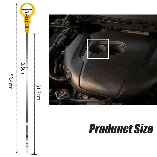 Vista 5 de Varilla de medición de aceite de motor para Mazda CX-9 2009-2013 Mazda 6 2007-2013 reemplaza CY01-10-450A CY0110450A