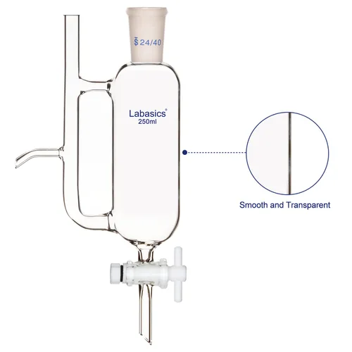 Vista 3 de Labasics Separador receptor de aceite de agua con suministro de laboratorio 24/40, 8.5 fl oz