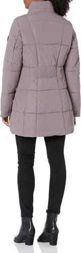 Vista 3 de Nautica Women's Heavyweight Puffer Jacket with Faux Fur Lined Hood