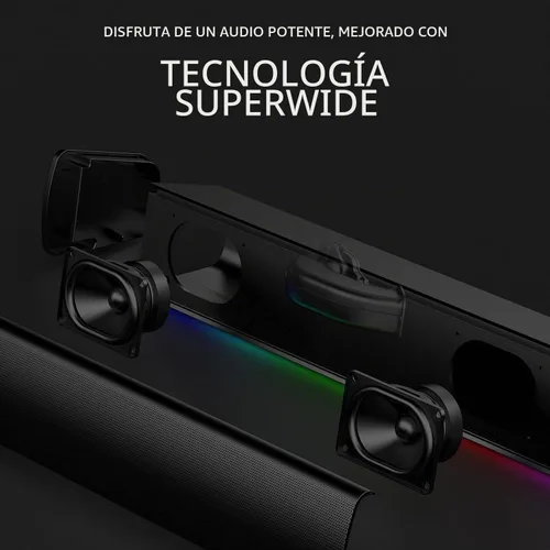 Vista 3 de Creative Sound Blaster GS3 Barra de sonido compacta RGB