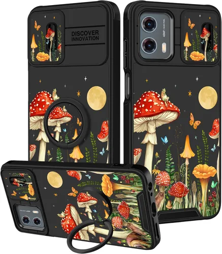Vista 135 de Funermei Funda para Moto G Stylus 5G 2022, funda para teléfono con diseño de calavera de esqueleto para mujeres y niñas, diseño gótico, Como