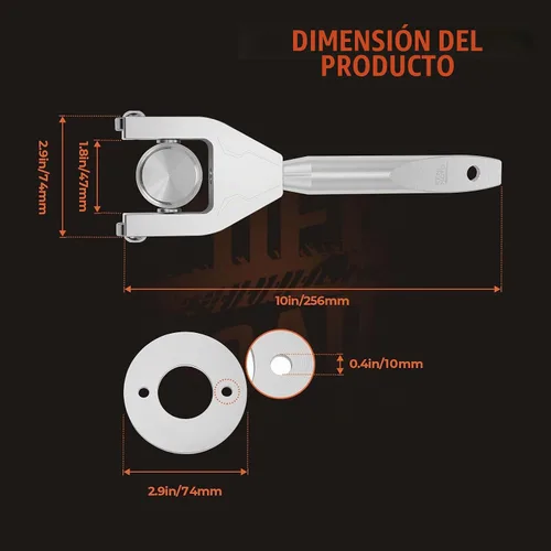 Vista 5 de KEMIMOTO Herramienta de cambio de cinturón X3 compatible con Can am Plateado