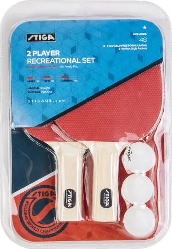 Vista 5 de STIGA Juego clásico de ping pong para 2 jugadores y 4 jugadores - Raquetas de tenis de mesa