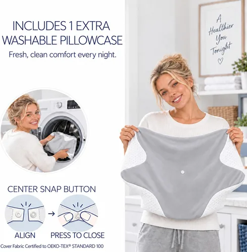 Vista 2 de Almohada cervical de espuma viscoelástica para dormir