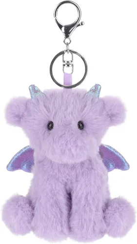 Vista 4 de Apricot Lamb Cute Toys - Llavero suave de peluche de dinosaurio dragón para niños, bolso, mochila, bolso (5 pulgadas)