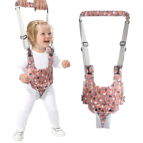 Vista 9 de IULONEE Andador de bebé, arnés de mano para niños pequeños, ayudante, cinturón protector, para actividades infantiles, ajustable, de pie, ayudante