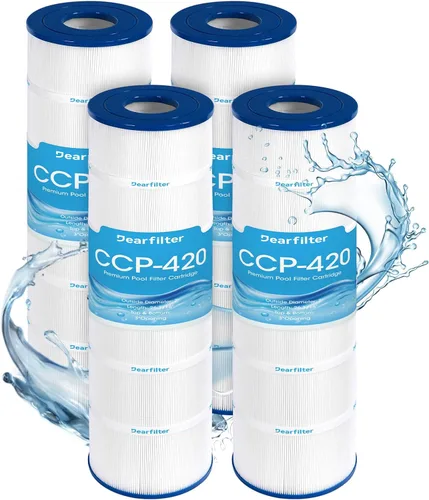 Vista 9 de PA106-PAK4 - Cartuchos de filtro de piscina, repuesto para Hayward SwimClear C4030, C4025, C4020, reemplazo de Hayward CX880XRE, Pleatco PA106