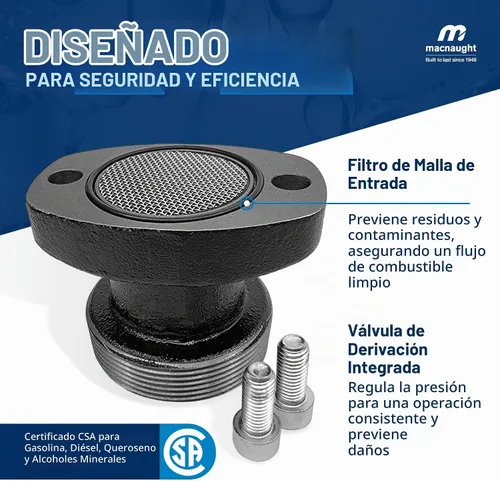 Vista 6 de Macnaught Bomba de transferencia de combustible M3 120V, 20 GPM Bomba de combustible de alto flujo de 1", apagado automático, boquilla, manguera
