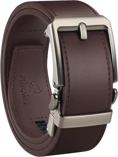 Vista 12 de JUKMO Cinturón de trinquete de cuero de 1.5" (38mm) para hombre en caja de regalo