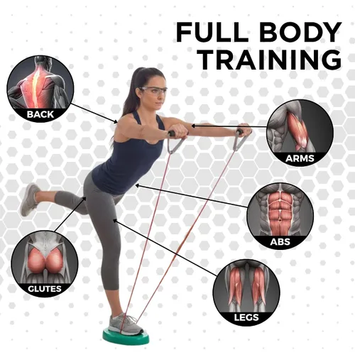 Vista 5 de TheraBand - Bandas de resistencia, banda elástica de látex profesional, para cuerpo superior e inferior, ejercicio de núcleo, terapia física