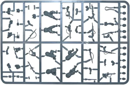Vista 4 de Warlord Games Paracaidistas aerotransportados alemanes Fallschirmjager - Miniaturas de plástico a escala de 1.102 in para Bolt Action Miniaturas