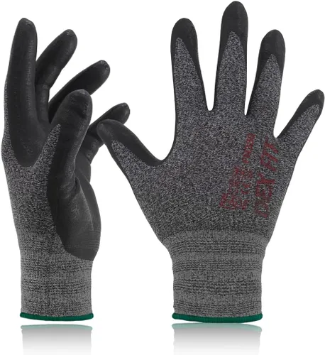 Vista 12 de DEX FIT Nitrile Work Gloves FN330,Stretch Fit, Touchscreen, Power Grip in Wet & Oily Conditions, Men & Women