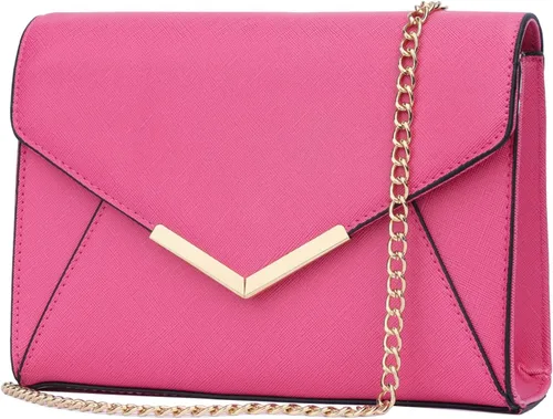 Vista 15 de KKXIU Bolso Clutch de Noche Tipo Sobre de Cuero Sintético Elegante para Mujer, Bolso Plegable para Fiesta, Boda, Graduación