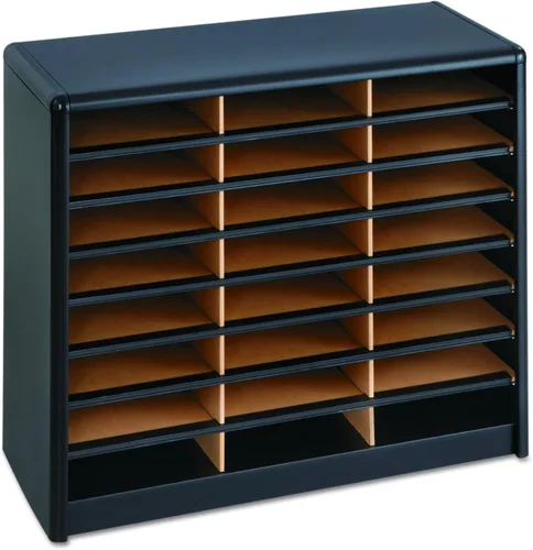 Vista 4 de Safco Products 7111BL - Organizador de literatura, 24 compartimentos, color negro