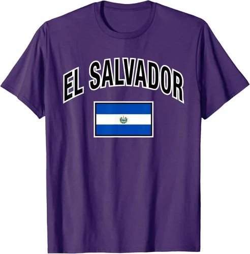 Vista 47 de Camiseta salvadoreña Orgullosa Bandera de El Salvador, Negro