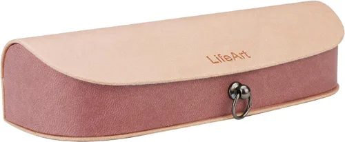 Vista 30 de LifeArt Caso duro de la lente de la cáscara, caso de gafas de sol portátil, Caso de la lente de cuero de la PU de moda, ligero 2lian_negro