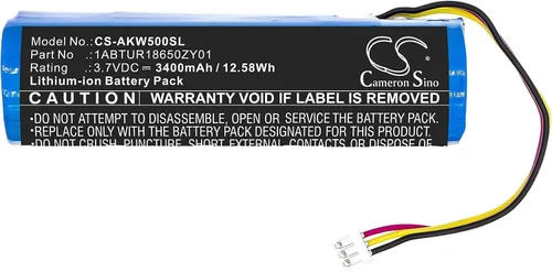 Vista 3 de FITHOOD Reemplazo de batería para AKAI EWI 5000 5000 Solo 1ABTUR18650ZY01 (3400mAh/3.7V)