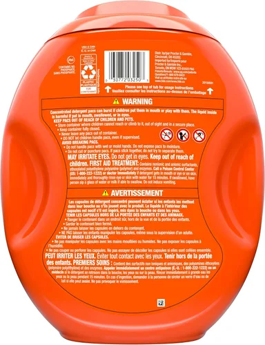 Vista 13 de Tide PODS cápsulas de detergente para lavandería, removedor de manchas 3 en 1, combatiente de olores, protector de color, 112 unidades, compatible