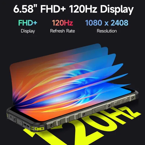 Vista 6 de Ulefone Armor 22 Smartphone resistente desbloqueado, 256 GB+16 GB, verde