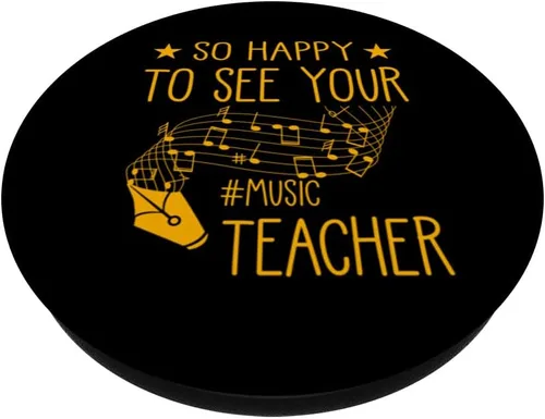 Vista 2 de So Happy to See Your Music Teacher Boombox Retro PopSockets Adhesivo PopGrip