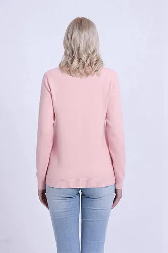 Vista 3 de SMILING PINKER Suéter tipo cárdigan para mujer, con botones, grueso y suave, regalo para madre y abuela