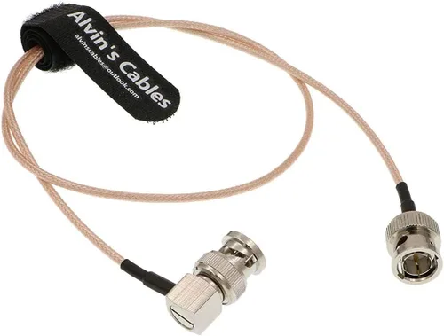 Vista 12 de Alvin's Cables BNC macho de ángulo recto a BNC hembra SDI Cable para cámara 50 ohmios