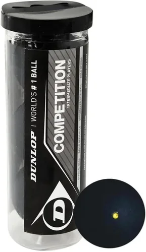 Vista 3 de Dunlop Sports Competition Squash Ball, Single Yellow Dot