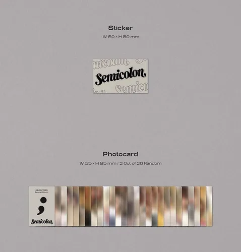 Vista 7 de K-POP SEVENTEEN Álbum especial [Semicoma] CD+72p Photobook+Kit de tejido+Tarjeta fotográfica 2p+Mini tarjeta 4p+pegatina+Postal plegada+Tarjeta