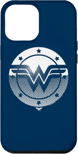 Vista 26 de Wonder Woman Funda con logotipo de escudo de medio tono para iPhone 17
