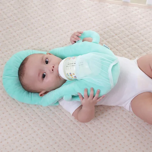 Vista 4 de Cojin de Apoyo Bebé Práctico para Tetero