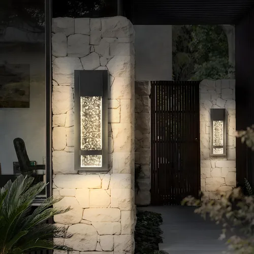 Vista 12 de ASD LED 13" Bubble Glass Wall Light Fixture, Outdoor & Indoor Seeded Sconce 3CCT, Waterproof, Dimmable, ETL Listed 12W 500LM 3000-5000K 120V