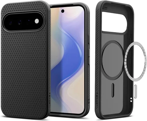 Vista 11 de Spigen Funda para Pixel 10/10 Pro, Liquid Air MagFit (2025) [diseñada para Pixelsnap, compatible con accesorios MagSafe] - Verde abismo Compatible
