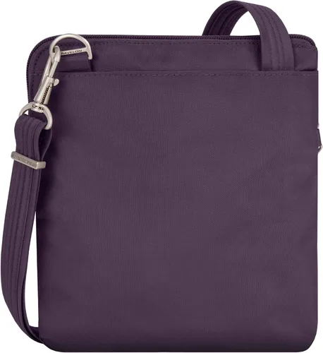 Vista 10 de Travelon - Bolso bandolera antirrobo clásico, doble cremallera, delgado
