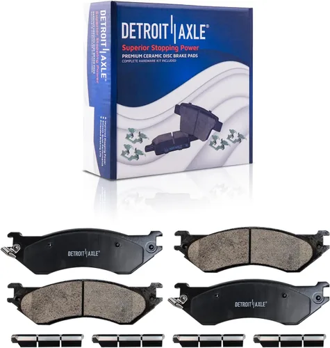 Vista 75 de Detroit Axle - Pastillas de freno traseras para Toyota Prius 2012-2015 Prius Plug-In 2017-2018 Corolla iM 2016 Sion iM 2011-2017 Lexus CT200h