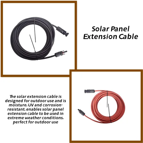 Vista 4 de waltyotur Cable de extensión solar de 15FT 10AWG con conector macho y hembra para conexión de panel solar