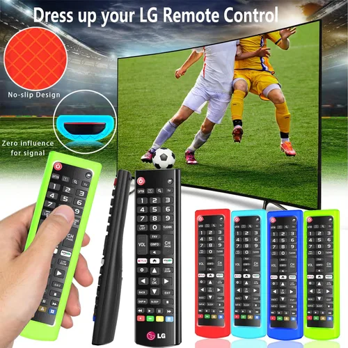 Vista 7 de Funda para control remoto LG TV, cubierta de batería compatible con control remoto LG para Smart TV serie AKB universal TV, cubierta para control