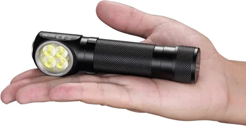 Vista 5 de Nitecore HC35 - Faro LED recargable - 4 x CREE XP-G3 S3 con 2 baterías recargables NL2153HP de alto rendimiento