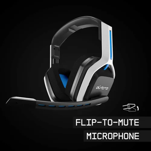 Vista 5 de ASTRO Gaming A20 Wireless Headset Gen 2 for PlayStation 5 and 4 PC Mac - WhiteBlue