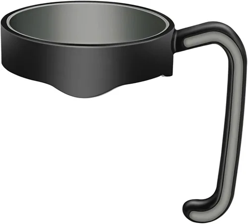 Vista 2 de Tumbler, Manija colorida para vaso térmico de 20 oz., Negro