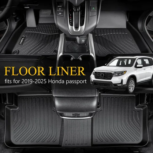 Vista 222 de Tapetes de piso para todo clima y forro de carga con respaldo para Chevrolet Suburban de 7 asientos 2021-2025 / GMC Yukon XL de 7 asientos